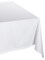 CC Home Furnishings Solid Rectangular Tablecloth - 120" - White